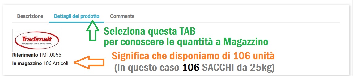 Quantità prodotti